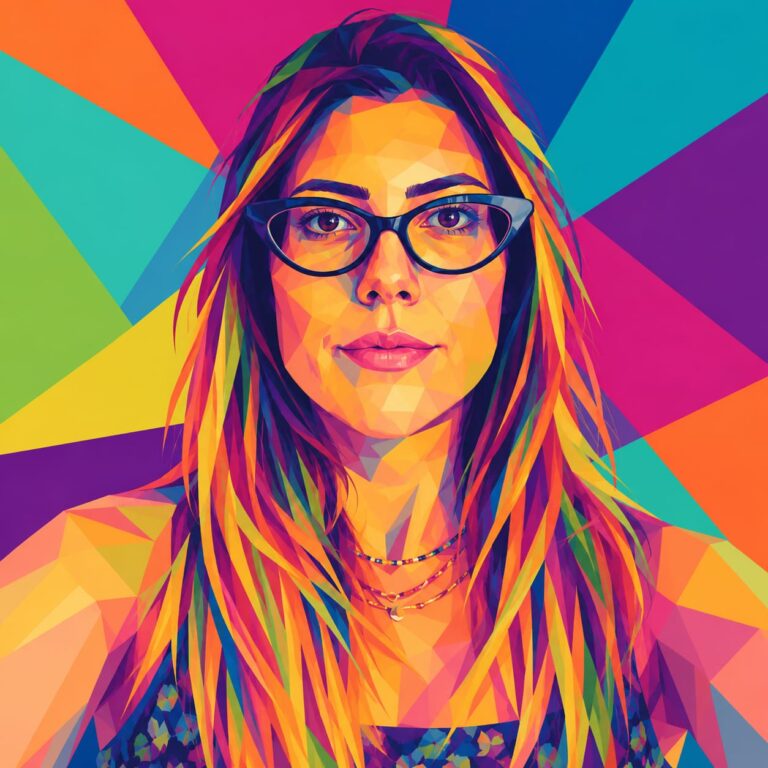 Ritratto illustrato di Alessandra Ionescu Maddalena