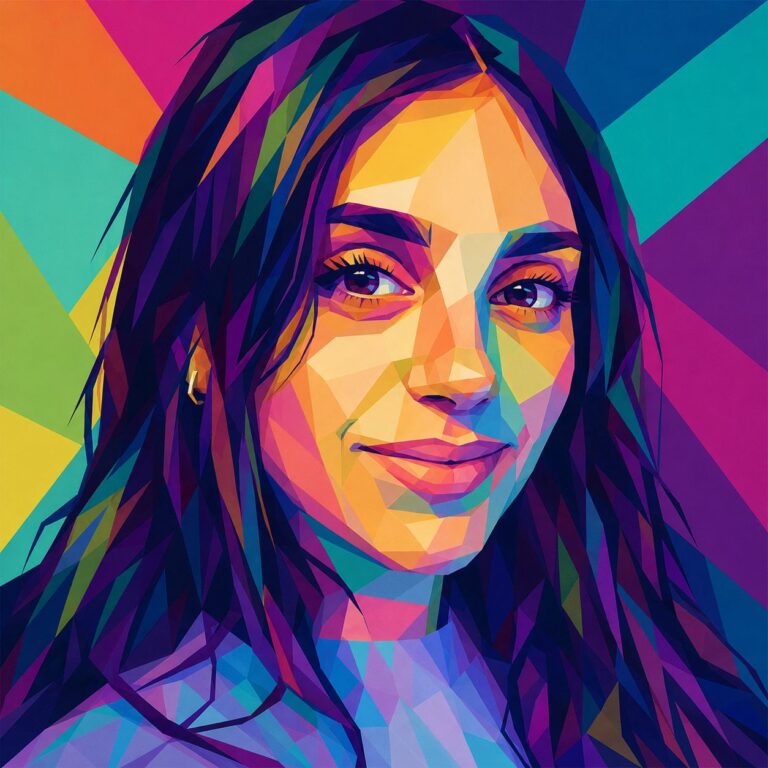 Ritratto illustrato di Michela Goffredo